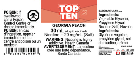 SALTS: GEORGIA </P>Peach ONTAX