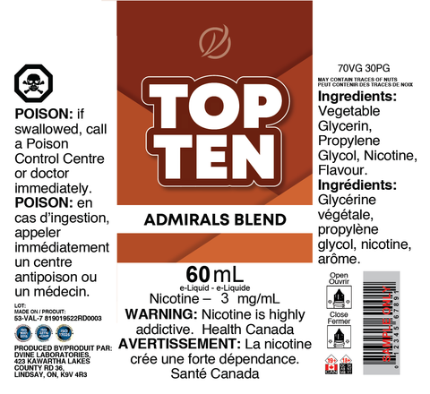 *REG: ADMIRAL'S TBC </P> 60ml ONTAX