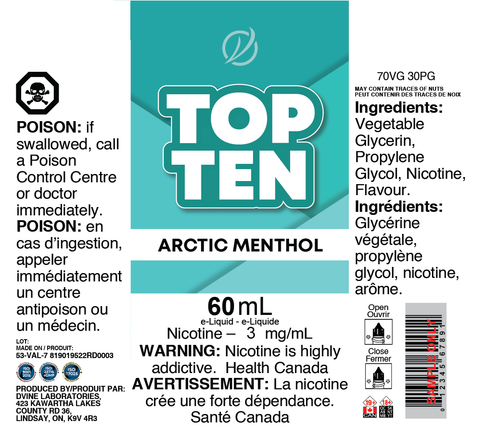 REG: ARCTIC MENTHOL </P> 60ml ONTAX