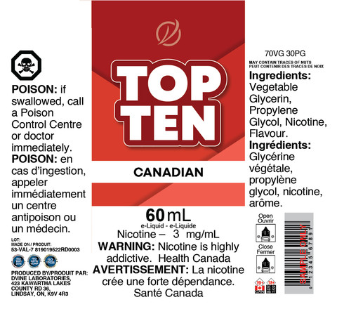 *REG: CANADIAN TBC </P>60ml ONTAX