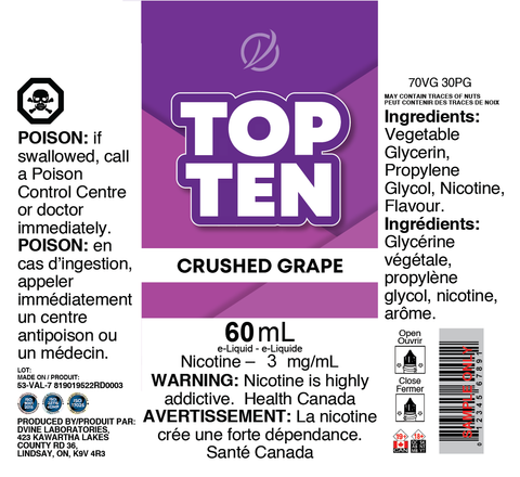 REG: CRUSHED GRAPE </P> 60ml ONTAX